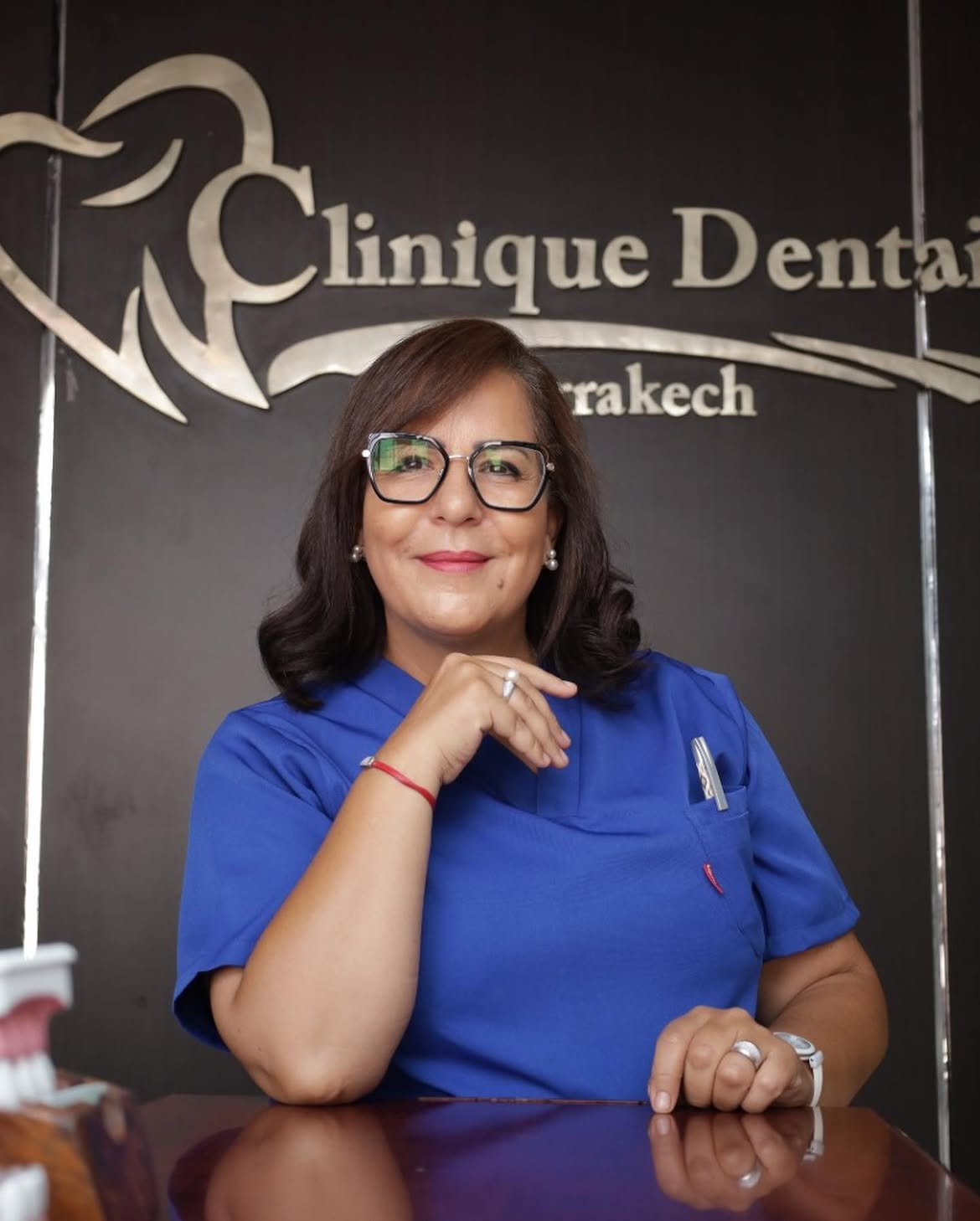 Dr Maria El Khadiri, chirurgienne-dentiste à la Clinique Dentaire Al Kamar à Marrakech
